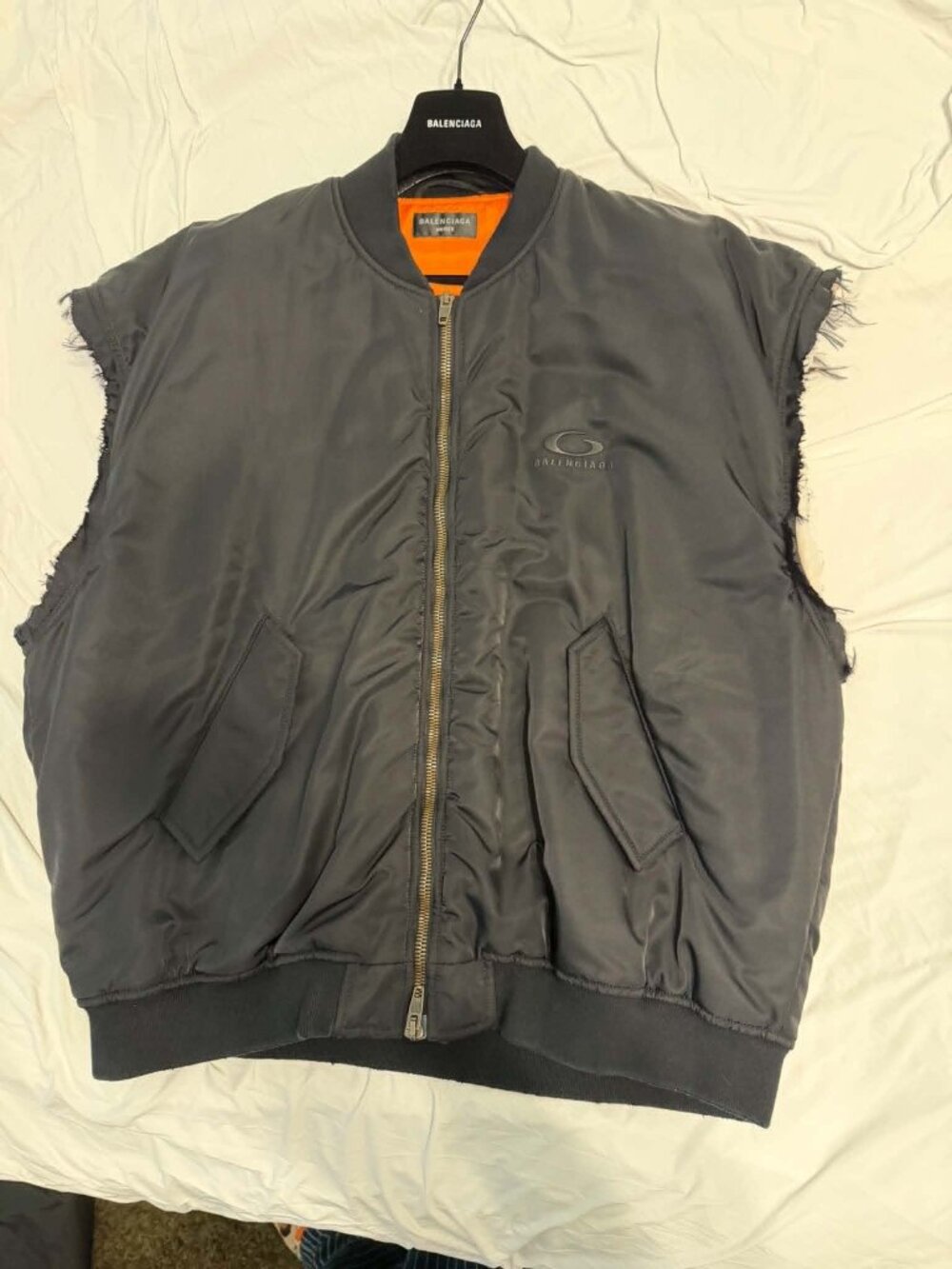 Balenciaga sleeveless bomber-BNWOT never worn Excellent condition size 3 fits XL
